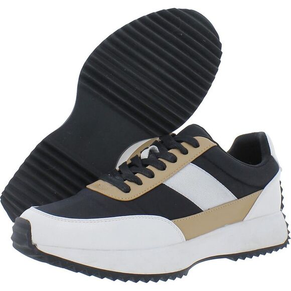 Dolce Vita Womens Bettie Black Faux Leather Casual and Fashion Sneakers NWOB - Picture 2 of 4